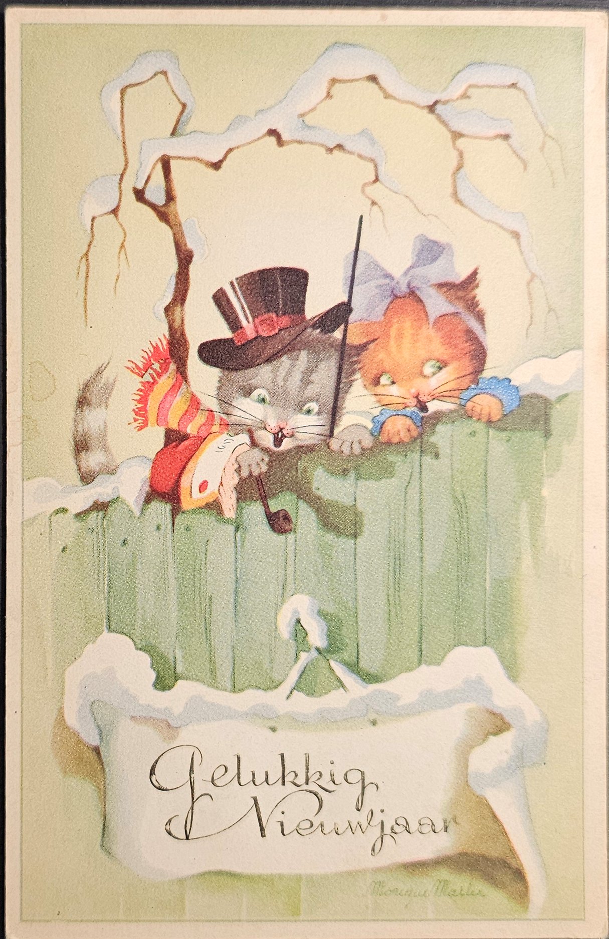 (image for) postcard New Year #0011